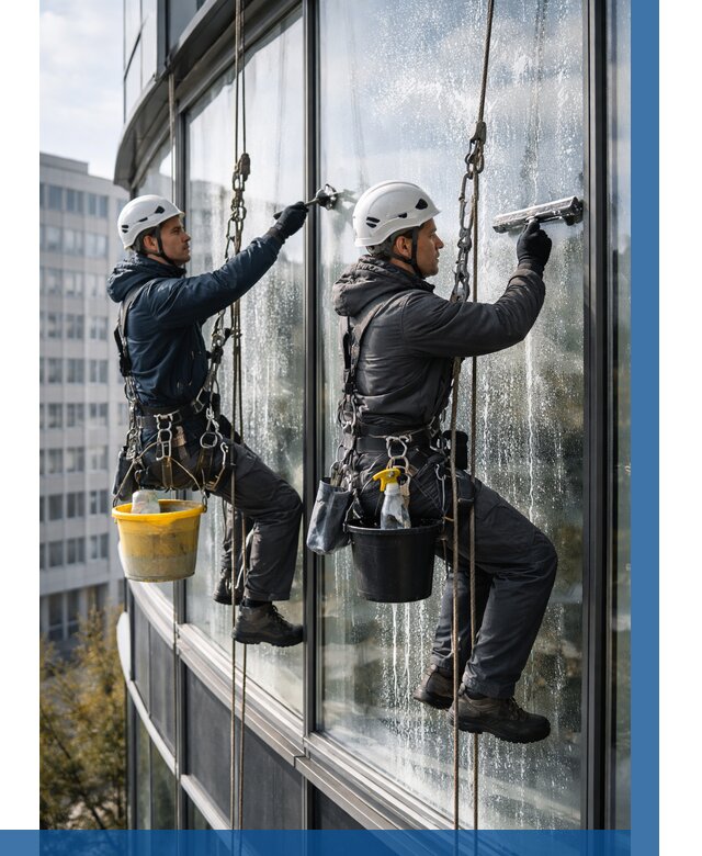 Мойка панорамных окон в Черняховске от 367 р. заказать у ВЫСОТНИК-Чрх