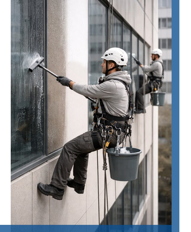 Мойка фасадов зданий в Черняховске под ключ от 367 р. | ВЫСОТНИК-Чрх