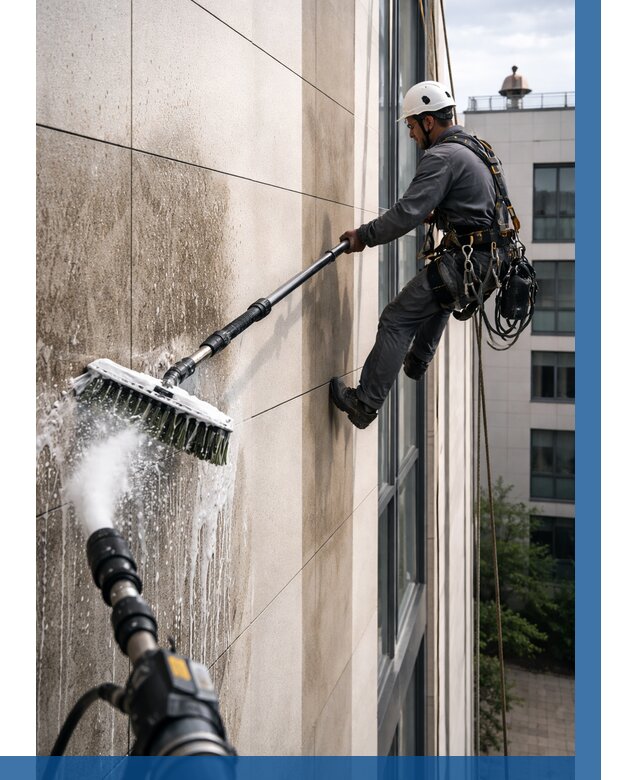 Мойка фасада из керамогранита в Черняховске от 314 р. | ВЫСОТНИК-Чрх