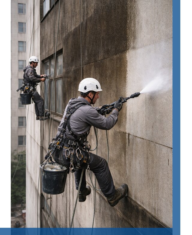 Очистка фасада от копоти в Черняховске от 262 р. | ВЫСОТНИК-Чрх