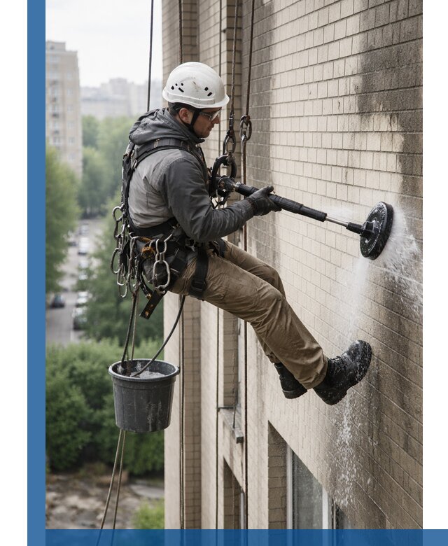 Очистка фасада от копоти в Черняховске профессионально и безопасно