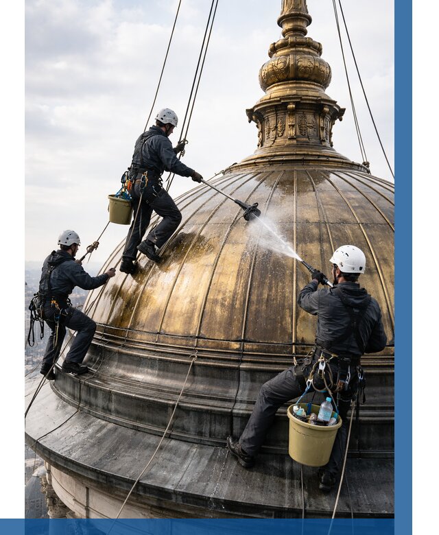 Мойка куполов и шпилей в Черняховске от 8384 р. - заказать | ВЫСОТНИК-Чрх