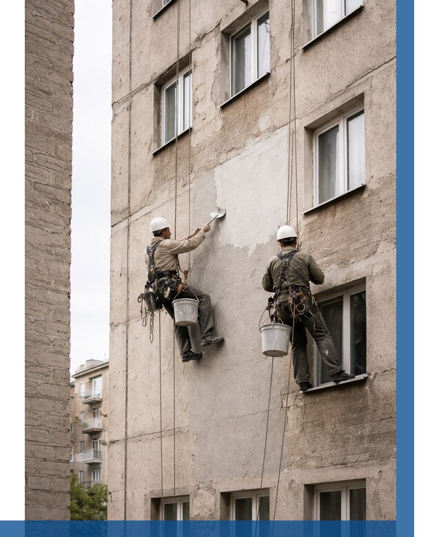 Косметический ремонт фасада в Черняховске от 1153 р. | ВЫСОТНИК-Чрх