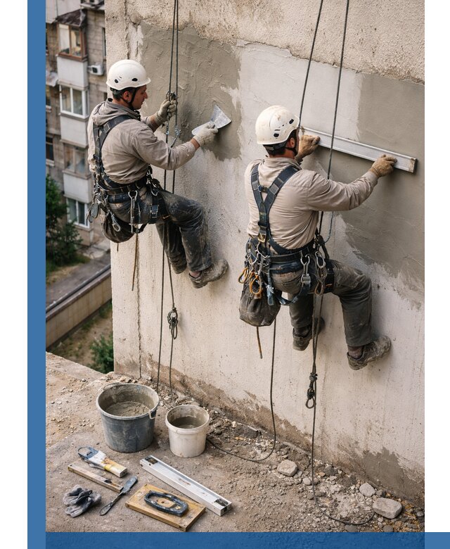 Комплексный ремонт штукатурного фасада с гарантией в Черняховске