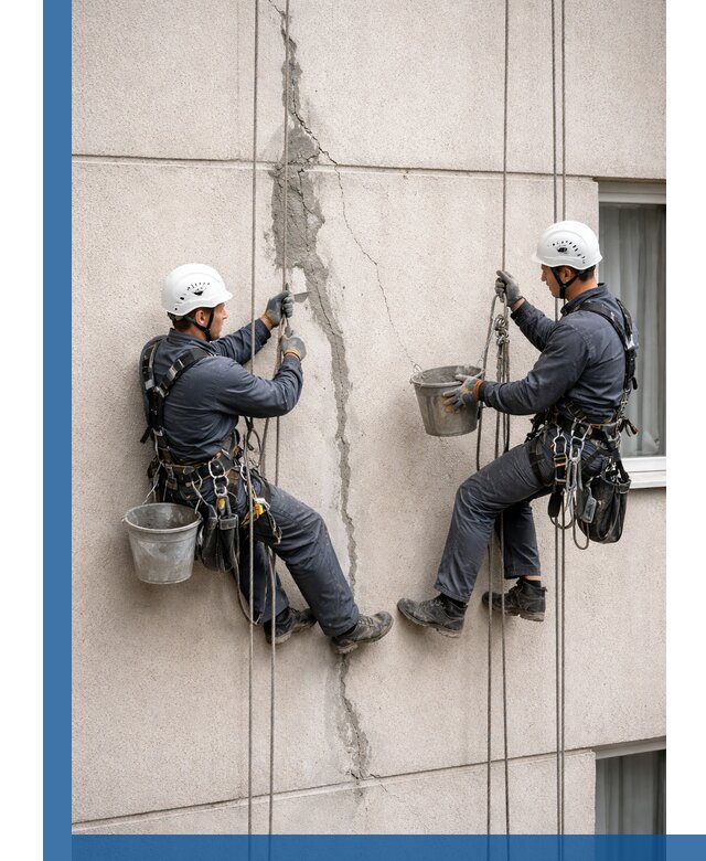 Заделка трещин на фасаде в Черняховске с гарантийным ремонтом