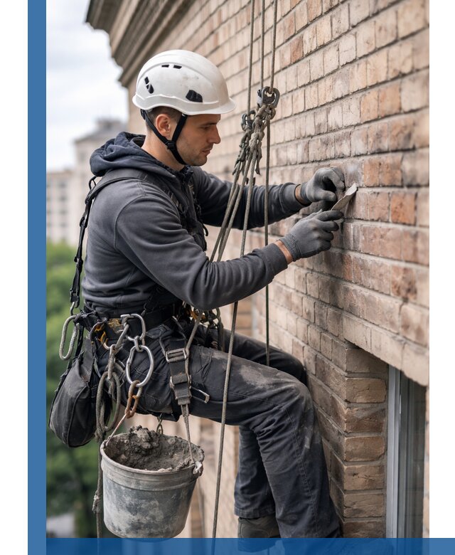 Качественный ремонт кирпичной кладки фасада в Черняховске с гарантией