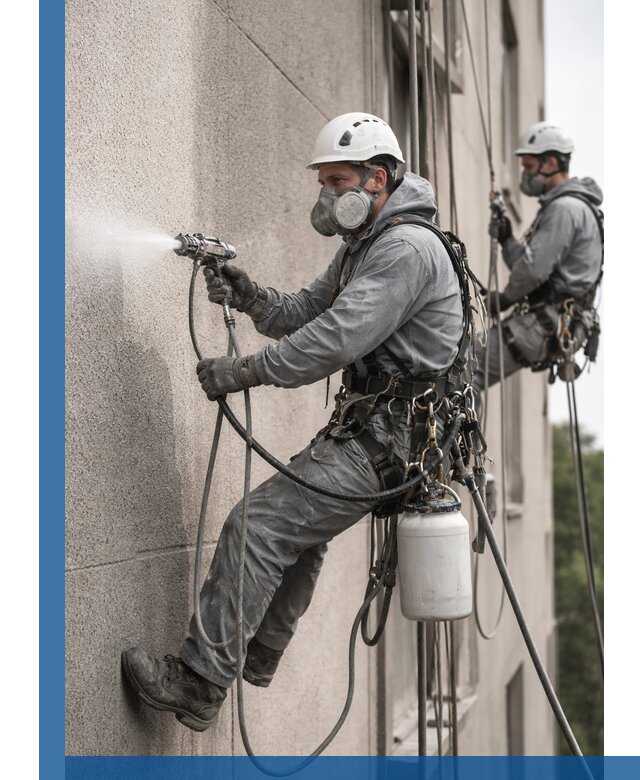 Безвоздушная покраска фасадов зданий в Черняховске профессионально