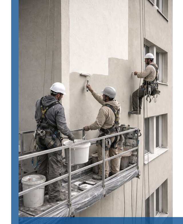 Покраска оштукатуренного фасада в Черняховске под ключ с гарантией