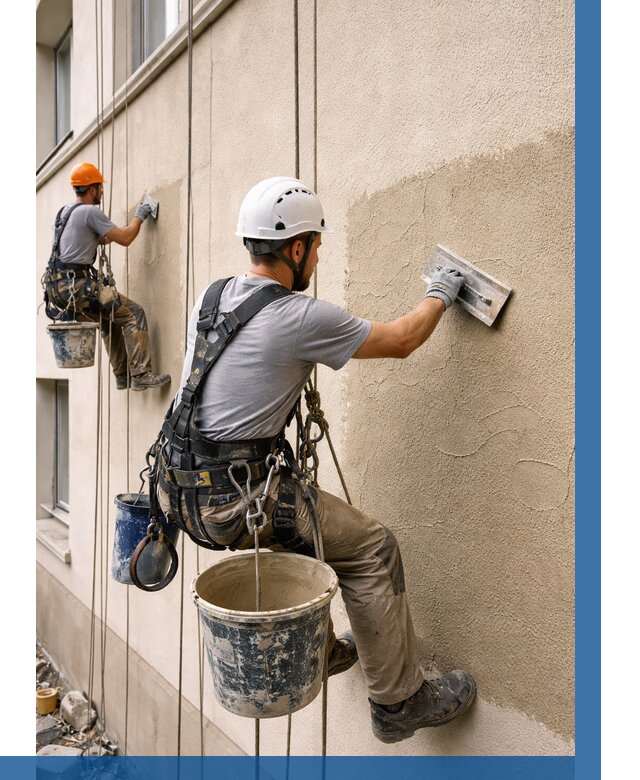 Декоративная штукатурка фасада в Черняховске от 1258 р. | ВЫСОТНИК-Чрх