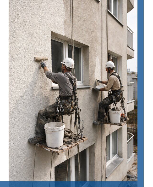 Нанесение короеда на фасад в Черняховске от 472 р. | ВЫСОТНИК-Чрх