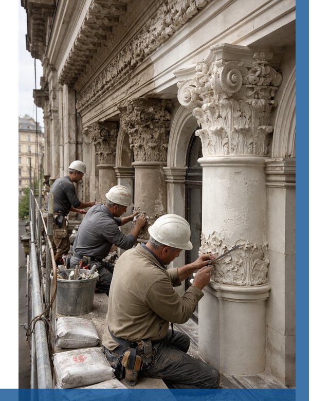 Реставрация фасадной лепнины в Черняховске от 2620 р. | ВЫСОТНИК-Чрх