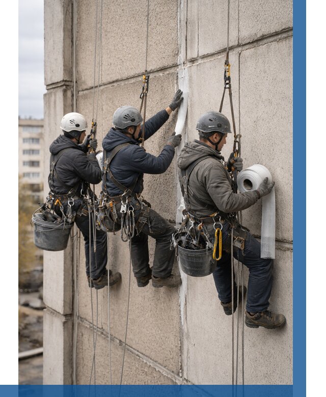 Ремонт межпанельных швов в Черняховске от 786 р. | ВЫСОТНИК-Чрх