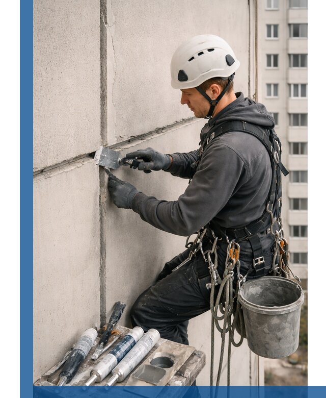 Ремонт межпанельных швов в Черняховске герметизация и восстановление