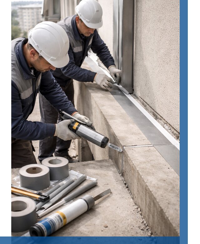 Герметизация примыкания балкона в Черняховске от 4716 р. | ВЫСОТНИК-Чрх