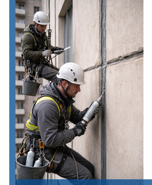 Герметизация деформационных швов фасада в Черняховске качественно