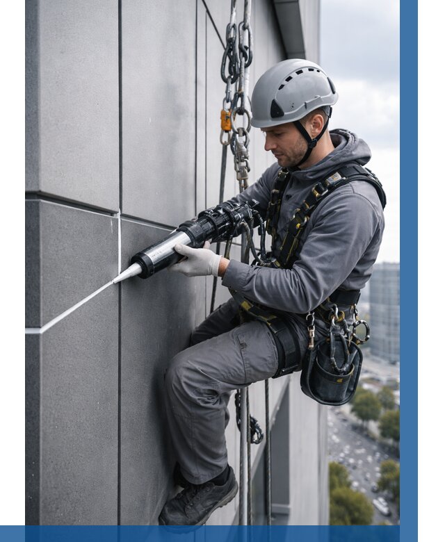 Герметизация стыков фасадных панелей в Черняховске от 6812 р.| ВЫСОТНИК-Чрх