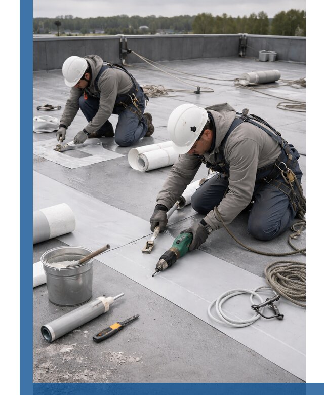 Ремонт мембранной кровли в Черняховске качественно и с гарантией