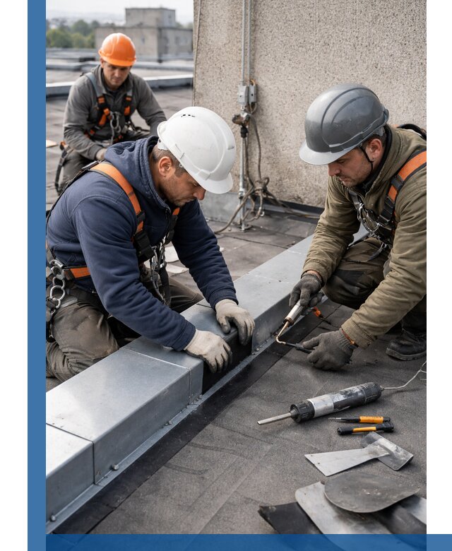 Ремонт кровельных примыканий в Черняховске профессионально