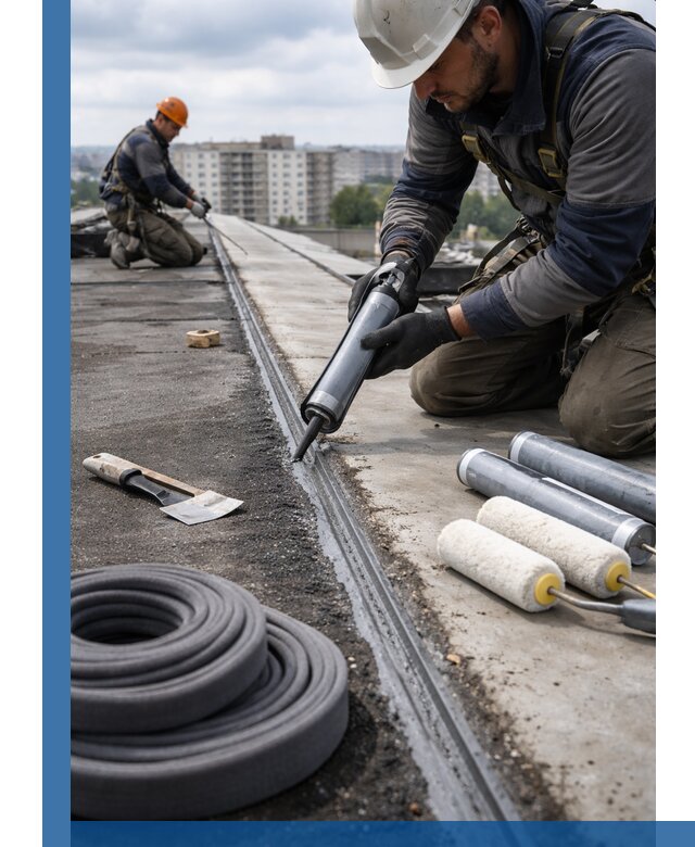 Герметизация швов кровли в Черняховске с гарантией герметичности