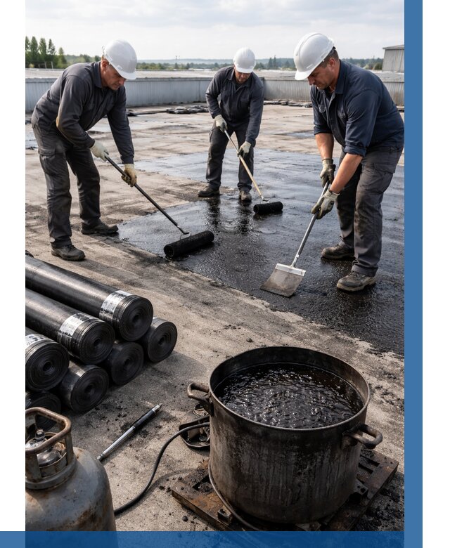 Гидроизоляция кровли мастикой в Черняховске от 629 р. | ВЫСОТНИК-Чрх