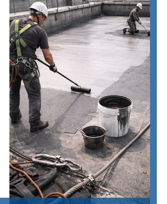 Гидроизоляция кровли жидкой резиной в Черняховске от 524 р. | ВЫСОТНИК-Чрх