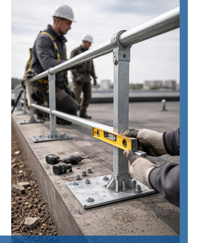 Монтаж кровельного ограждения в Черняховске от 1258 р. | ВЫСОТНИК-Чрх