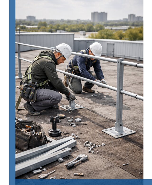 Монтаж кровельного ограждения в Черняховске под ключ с гарантией