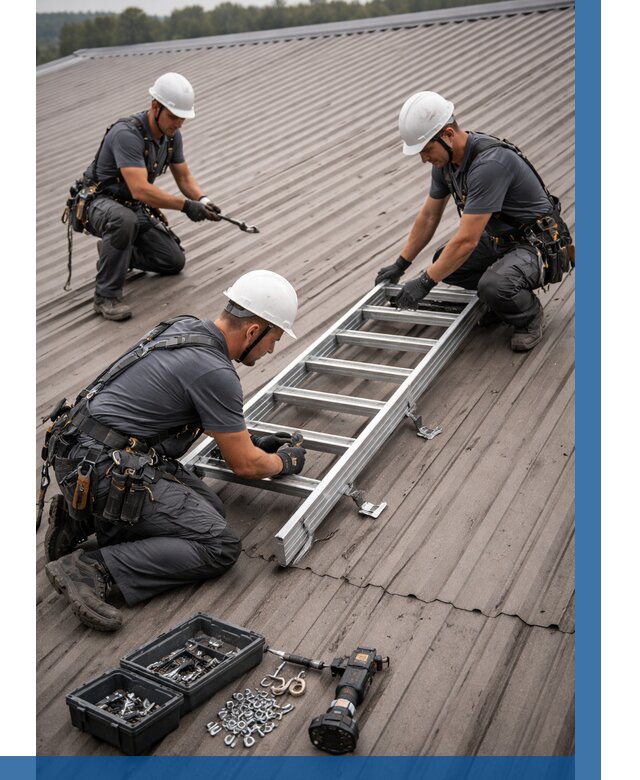 Монтаж кровельной лестницы в Черняховске от 4716 р. | ВЫСОТНИК-Чрх