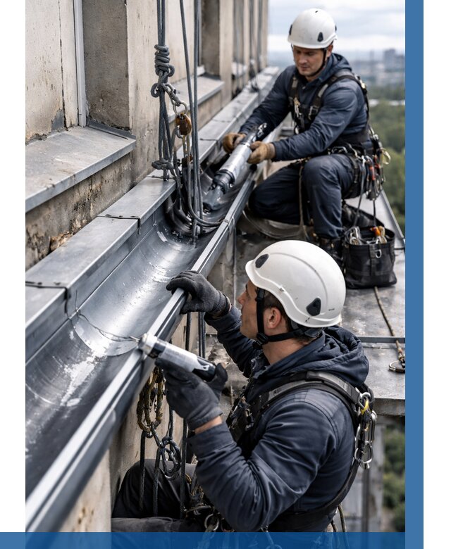 Ремонт водосточных желобов в Черняховске от 6812 р. | ВЫСОТНИК-Чрх