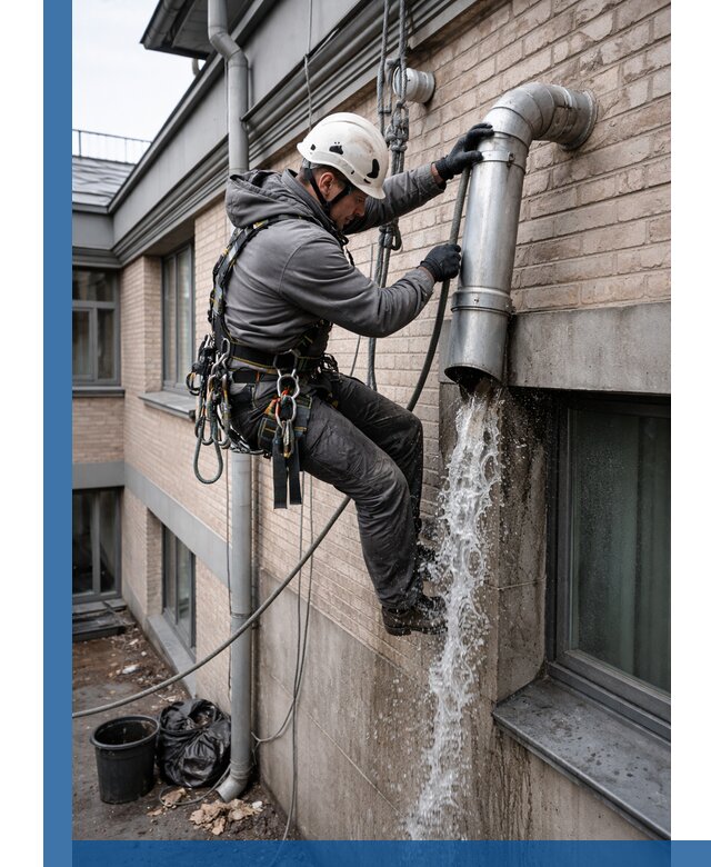 Профессиональная прочистка водосточных труб в Черняховске с гарантией