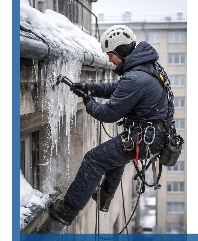 Удаление наледи и чистка водостоков в Черняховске оперативно и безопасно