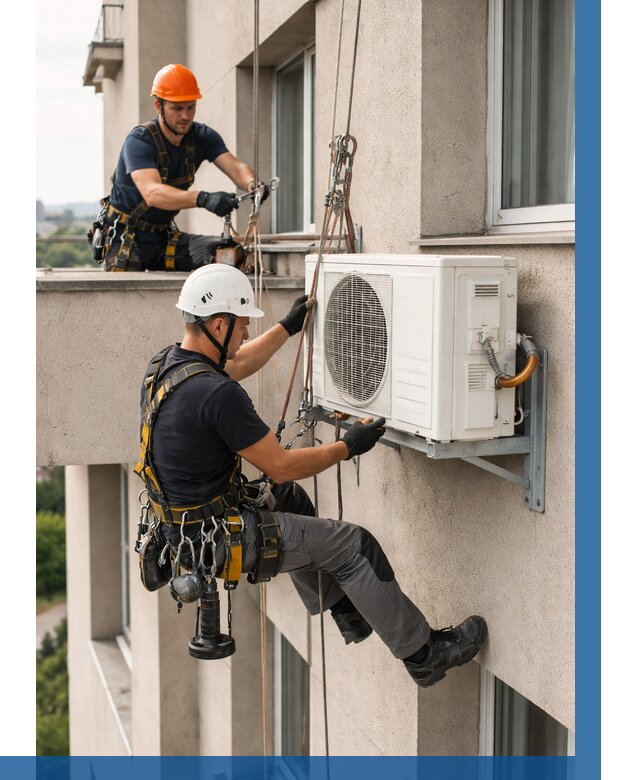 Монтаж внешнего блока кондиционера в Черняховске от 6812 р. | ВЫСОТНИК-Чрх