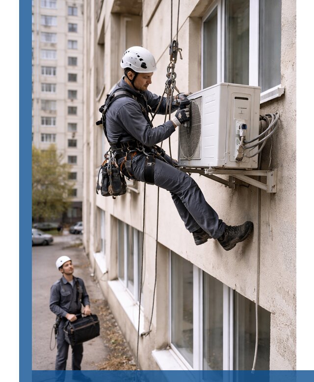 Демонтаж внешнего блока кондиционера в Черняховске профессионально