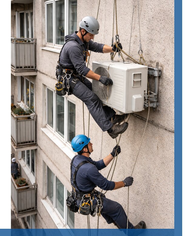 Перенос внешнего блока кондиционера в Черняховске от 9432 р.| ВЫСОТНИК-Чрх