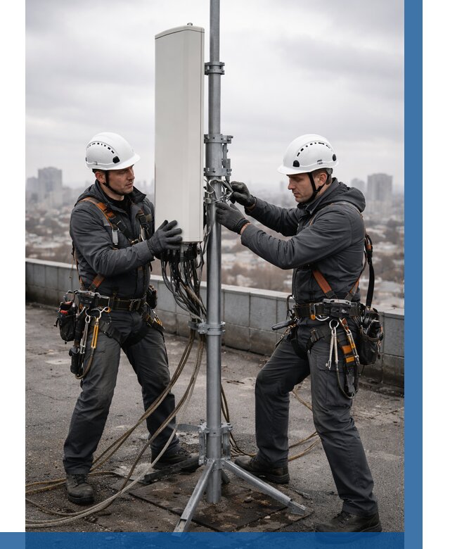 Монтаж антенн связи на крыше в Черняховске от 8908 р. | ВЫСОТНИК-Чрх