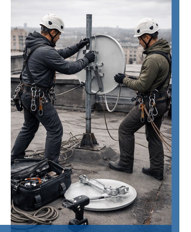 Демонтаж антенн на крыше в Черняховске от 4716 р. | ВЫСОТНИК-Чрх