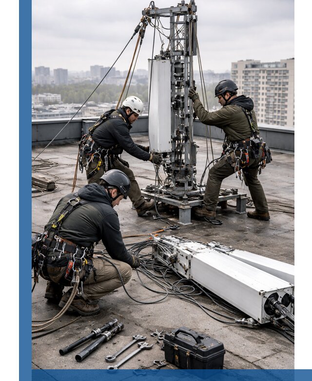 Демонтаж антенн на крыше зданий в Черняховске с гарантией