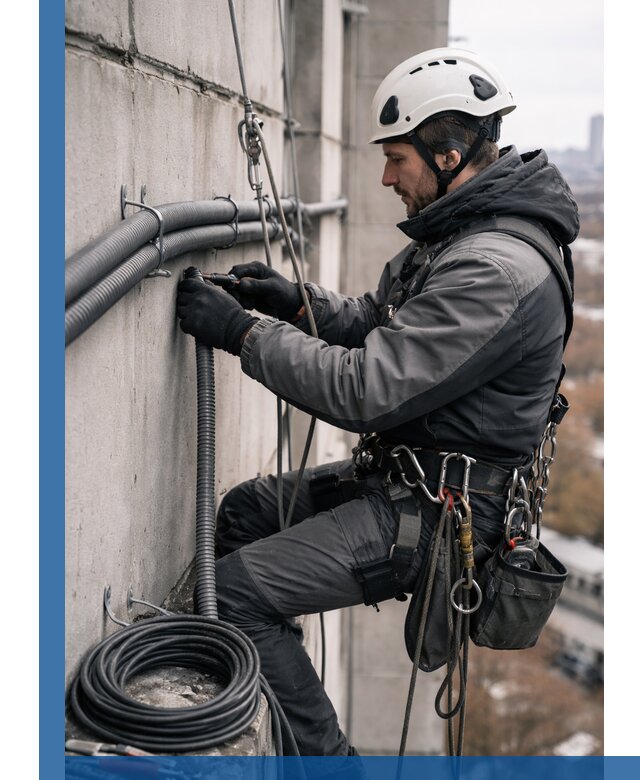 Профессиональный монтаж гофры для кабеля в Черняховске с гарантией