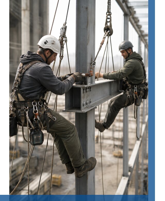 Монтаж металлоконструкций на высоте в Черняховске от 3668 р. | ВЫСОТНИК-Чрх