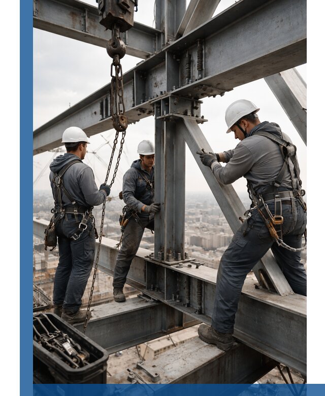 Профессиональный монтаж металлоконструкций на высоте в Черняховске