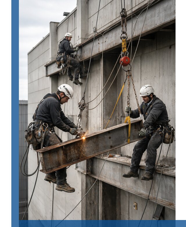 Демонтаж металлоконструкций на высоте в Черняховске под ключ