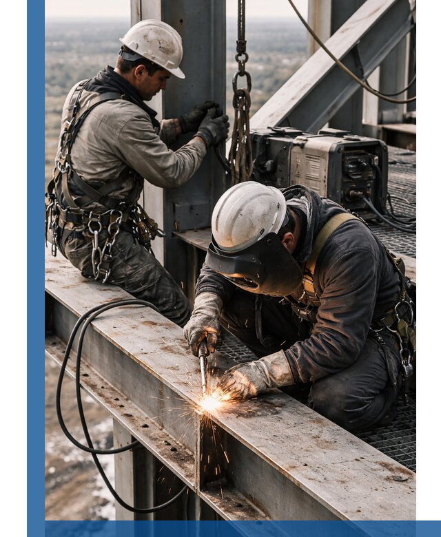 Высотные сварочные работы в Черняховске для промышленных объектов