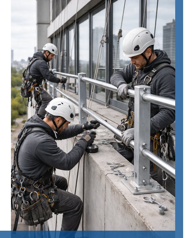 Монтаж ограждений на высоте в Черняховске, от 1258 р. | ВЫСОТНИК-Чрх