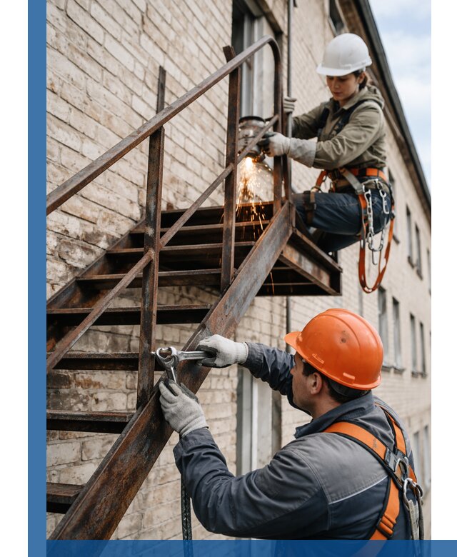 Ремонт и восстановление пожарных лестниц с выездом в Черняховске