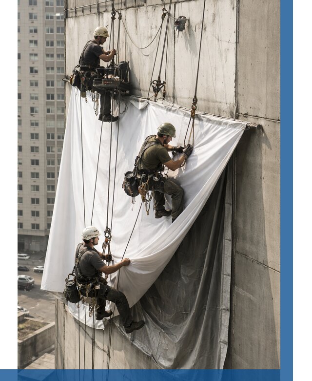 Замена баннерного полотна в Черняховске от 6812 р. | ВЫСОТНИК-Чрх—заказать