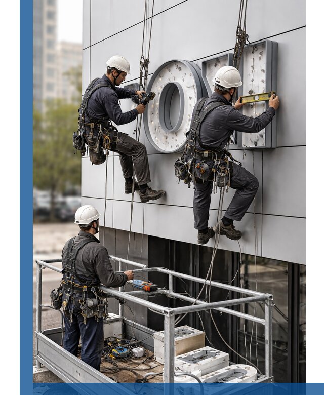 Профессиональный монтаж световых букв в Черняховске под ключ