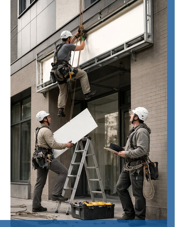 Монтаж светового короба в Черняховске от 6812 р. | ВЫСОТНИК-Чрх