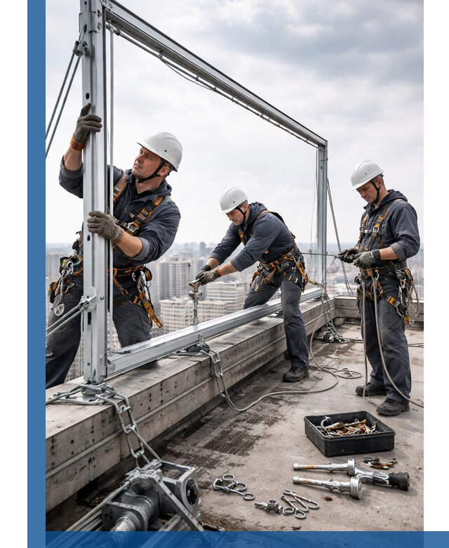 Монтаж крышных рекламных конструкций под ключ в Черняховске