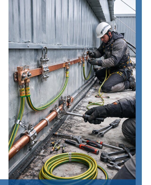 Монтаж заземления здания в Черняховске от 26200 р. | ВЫСОТНИК-Чрх