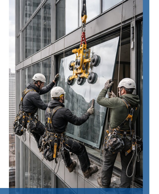 Фасадное остекление зданий под ключ в Черняховске от 10480 р. | ВЫСОТНИК-Чрх